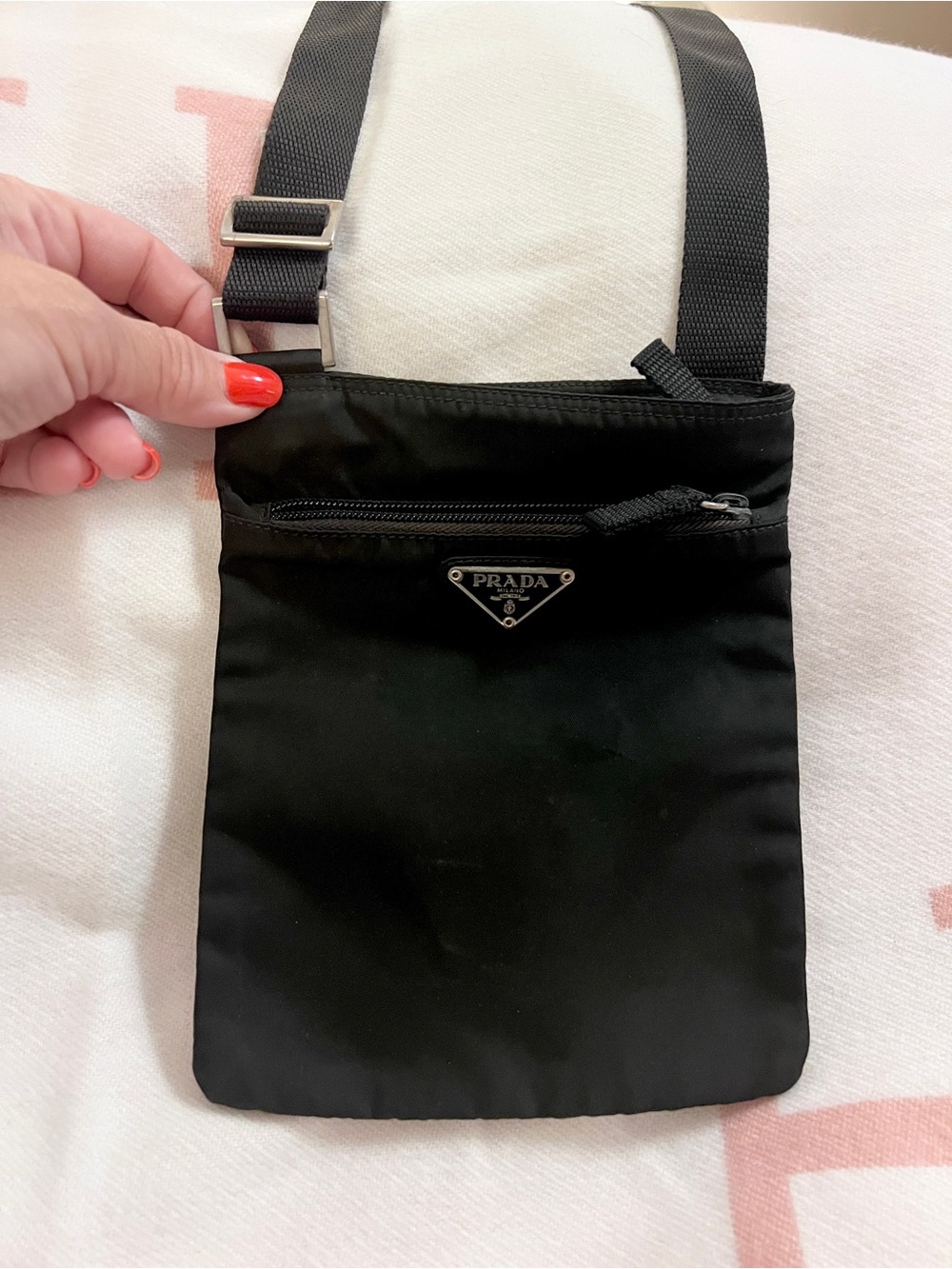 PRADA⭐️Authentic Black Nylon Belt/Crossbody Pouch with Silver hardware! - Picture 2 of 9